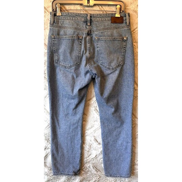 Mavi Jean Size 29 X 27 Viola High Rise Slim Straight Cropped Distressed - Picture 2 of 16